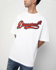 Dsquared2 White T-shirt with logo embroidery