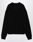 Dsquared2 Black cotton crew-neck sweatshirt with logo