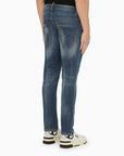Dsquared2 Regular blue washed denim jeans
