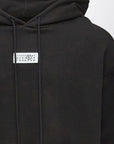 MM6 Maison Margiela Black Numeric cotton hoodie