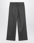 MM6 Maison Margiela Wide grey wool-blend trousers