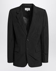 MM6 Maison Margiela Black wool-blend jacket