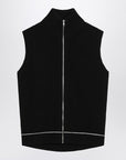 MM6 Maison Margiela Vest with zip black in cotton blend