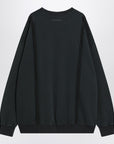 MM6 Maison Margiela Black sweatshirt with Numeric logo in cotton