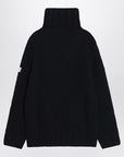 MM6 Maison Margiela Black wool turtleneck sweater