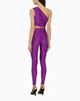 THE ANDAMANE Purple symmetrical close-fitting jumpsuit