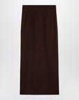 THE ANDAMANE Hot Chocolate Shelby maxi skirt in wool