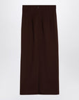 THE ANDAMANE Hot Chocolate Shelby maxi skirt in wool