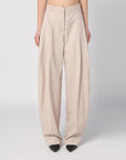 THE ANDAMANE Wide sand-coloured pants