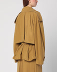 THE ANDAMANE Double-breasted overcoat in ochre yellow