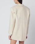 THE ANDAMANE Oversized ivory jacket in wool blend
