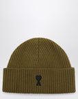 Ami Paris Ami de Coeur bronze wool hat