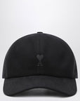 Ami Paris Ami De Coeur black baseball cap