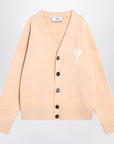 Ami Paris Light beige wool cardigan Ami De Coeur