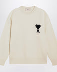 Ami Paris White Ami De Coeur sweater
