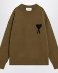 Ami Paris Bronze Ami De Coeur wool jumper