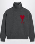Ami Paris Turtleneck sweater Ami De Coeur grey