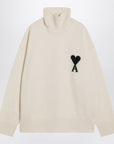 Ami Paris Turtleneck sweater Ami De Coeur white