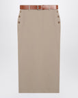 Moschino Jupe with beige wool skirt