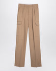 Sportmax Caramel-coloured cargo trousers