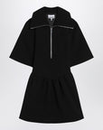 GANNI Black mini dress in crêpe