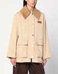 GANNI Beige twill jacket