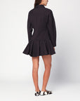 GANNI Black mini shirt dress
