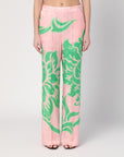 ETRO Wide printed trousers in silk blend