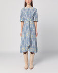 ETRO Flared midi dress with multi-coloured print