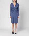 ETRO Jacquard-effect dress in cornflower blue