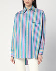 ETRO Multi-coloured striped cotton shirt