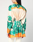 ETRO Floral print shirt with knotted detail