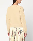 ETRO Beige wool sweater with embroidery