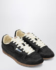 AUTRY Black Windspin sneakers in pony hair