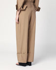 DARKPARK Camel-coloured cuffed trousers
