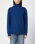 A.P.C. Blue wool turtleneck sweater