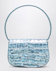 Diesel Shoulder bag 1DR-Iconic blue coconut effect