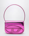 Diesel 1DR Iconic bag in mirrored fuchsia leather