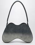 Diesel Double-D shoulder bag in denim