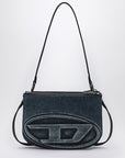 Diesel 1DR Twin shoulder bag in blue denim