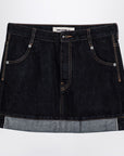 Semicouture Floriane miniskirt in dark denim