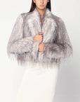 Giuseppe di Morabito Short gray eco fur