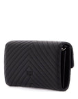 Pinko love bag chevron crossbody bag