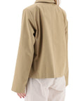 Skall Studio short cotton waterproof jacket named petra in italian