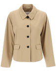 Skall Studio short cotton waterproof jacket named petra in italian