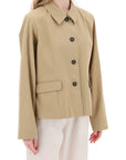 Skall Studio short cotton waterproof jacket named petra in italian