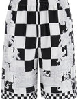 Versace printed silk bermuda shorts set