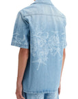 Versace barocco sea denim shirt