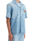 Versace barocco sea denim shirt