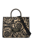 Versace medium athena barocco tote bag in raff